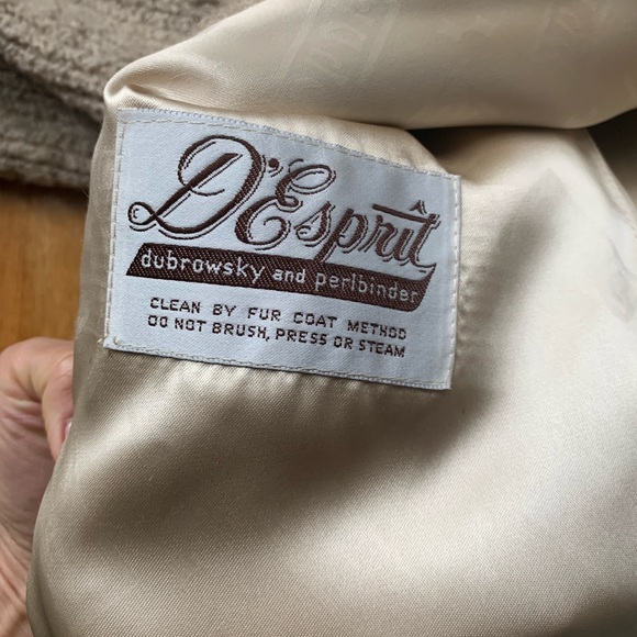 Vintage fur sweater jacket coat - Picture 6 of 7